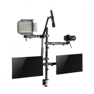 SOPORTE INTELAID DE ESCRITORIO SETUP 2 MONI CAMARA CAM MIC LUZ IT-SDM SOPORTE INTELAID DE ESCRITORIO SETUP 2 MONI CAMARA CAM MIC LUZ IT-SDM