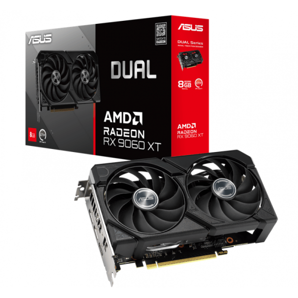 PLACA DE VIDEO ASUS DUAL RX 9060XT 8GB PLACA DE VIDEO ASUS DUAL RX 9060XT 8GB