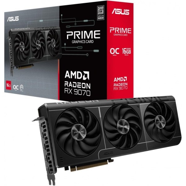 PLACA DE VIDEO ASUS PRIME RX 9070 O16G PLACA DE VIDEO ASUS PRIME RX 9070 O16G