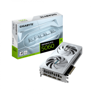 PLACA DE VIDEO GIGABYTE RTX 5060 EAGLE OC ICE 8GB (WHITE) PLACA DE VIDEO GIGABYTE RTX 5060 EAGLE OC ICE 8GB (WHITE)