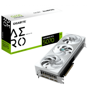 PLACA DE VIDEO GIGABYTE RTX 5070 AERO OC 12GB PLACA DE VIDEO GIGABYTE RTX 5070 AERO OC 12GB
