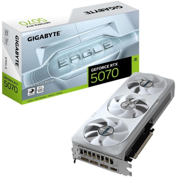 PLACA DE VIDEO GIGABYTE RTX 5070 EAGLE OC ICE 12GB (WHITE) PLACA DE VIDEO GIGABYTE RTX 5070 EAGLE OC ICE 12GB (WHITE)