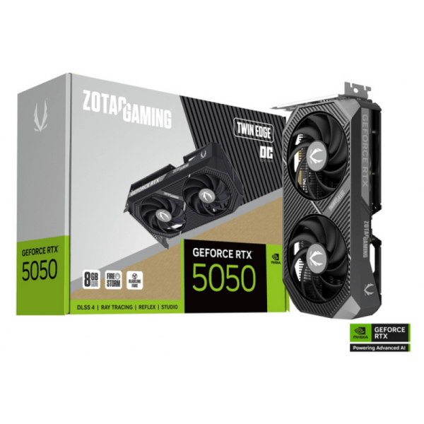 PLACA DE VIDEO ZOTAC RTX 5050 8GB TWIN EDGE PLACA DE VIDEO ZOTAC RTX 5050 8GB TWIN EDGE