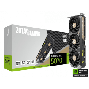 PLACA DE VIDEO ZOTAC RTX 5070 SOLID OC 12GB GDDR7 PLACA DE VIDEO ZOTAC RTX 5070 SOLID OC 12GB GDDR7