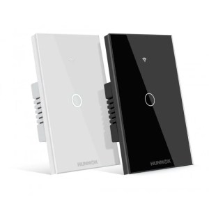 TECLA HUNNOX SMART TACTIL 1 CANAL NEGRO TECLA HUNNOX SMART TACTIL 1 CANAL NEGRO