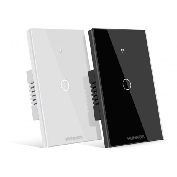 TECLA HUNNOX SMART TACTIL 1 CANAL BLANCO TECLA HUNNOX SMART TACTIL 1 CANAL BLANCO