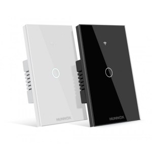 TECLA HUNNOX SMART TACTIL 1 CANAL BLANCO TECLA HUNNOX SMART TACTIL 1 CANAL BLANCO