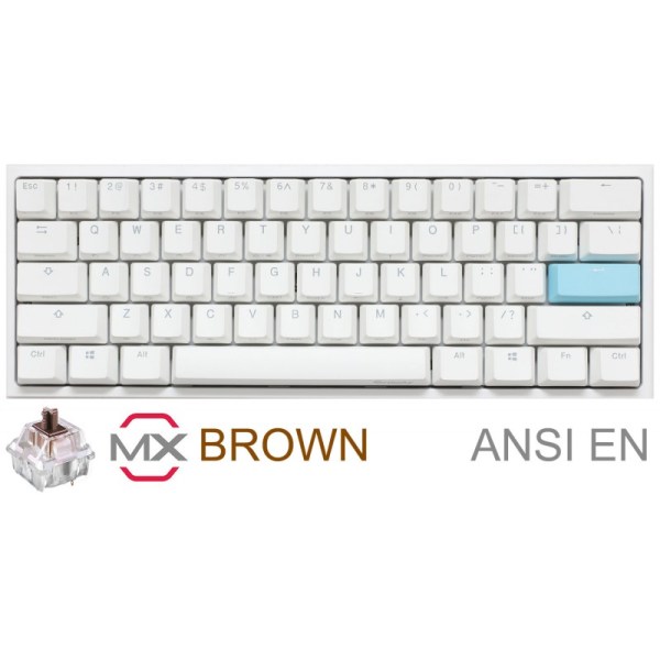TECLADO GAMER DUCKY ONE 2 MINI PURE WHITE RGB CHERRY BROWN RGB DOUBLE-SHOT PBT MECANICO TECLADO GAMER DUCKY ONE 2 MINI PURE WHITE RGB CHERRY BROWN RGB DOUBLE-SHOT PBT MECANICO