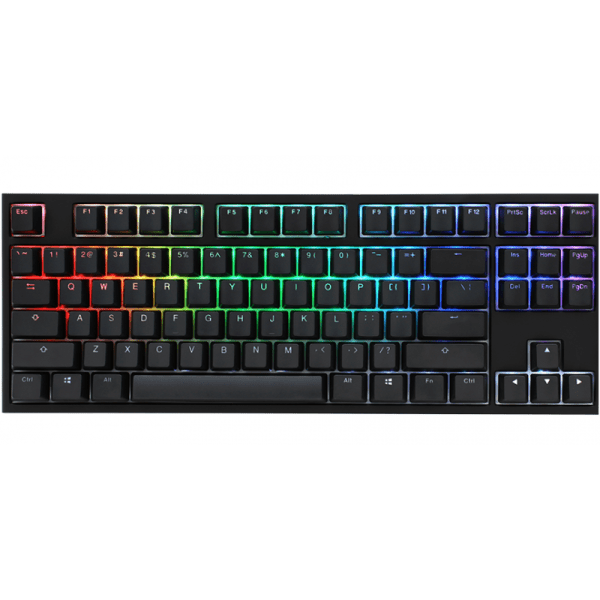 TECLADO GAMER DUCKY ONE 2 RGB TKL BLACK KAILH JADE SWITCH DOUBLE SHOT PBT MECANICO TECLADO GAMER DUCKY ONE 2 RGB TKL BLACK KAILH JADE SWITCH DOUBLE SHOT PBT MECANICO