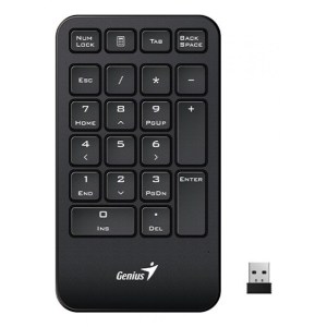 TECLADO NUMERICO WIRELESS GENIUS NUMPAD 1000 BLACK TECLADO NUMERICO WIRELESS GENIUS NUMPAD 1000 BLACK