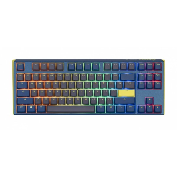 Teclado Mecanico Ducky One 3 TKL Daybreak Teclas azules Interruptor marron Ingles PBT Doble disparo Teclado Mecanico Ducky One 3 TKL Daybreak Teclas azules Interruptor marron Ingles PBT Doble disparo