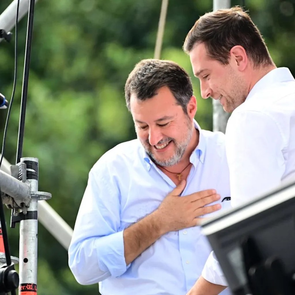 “Patrons chez nous” : un sommet d’extrême droite réuni Salvini et Bardella à Milan “Patrons chez nous” : un sommet d’extrême droite réuni Salvini et Bardella à Milan
