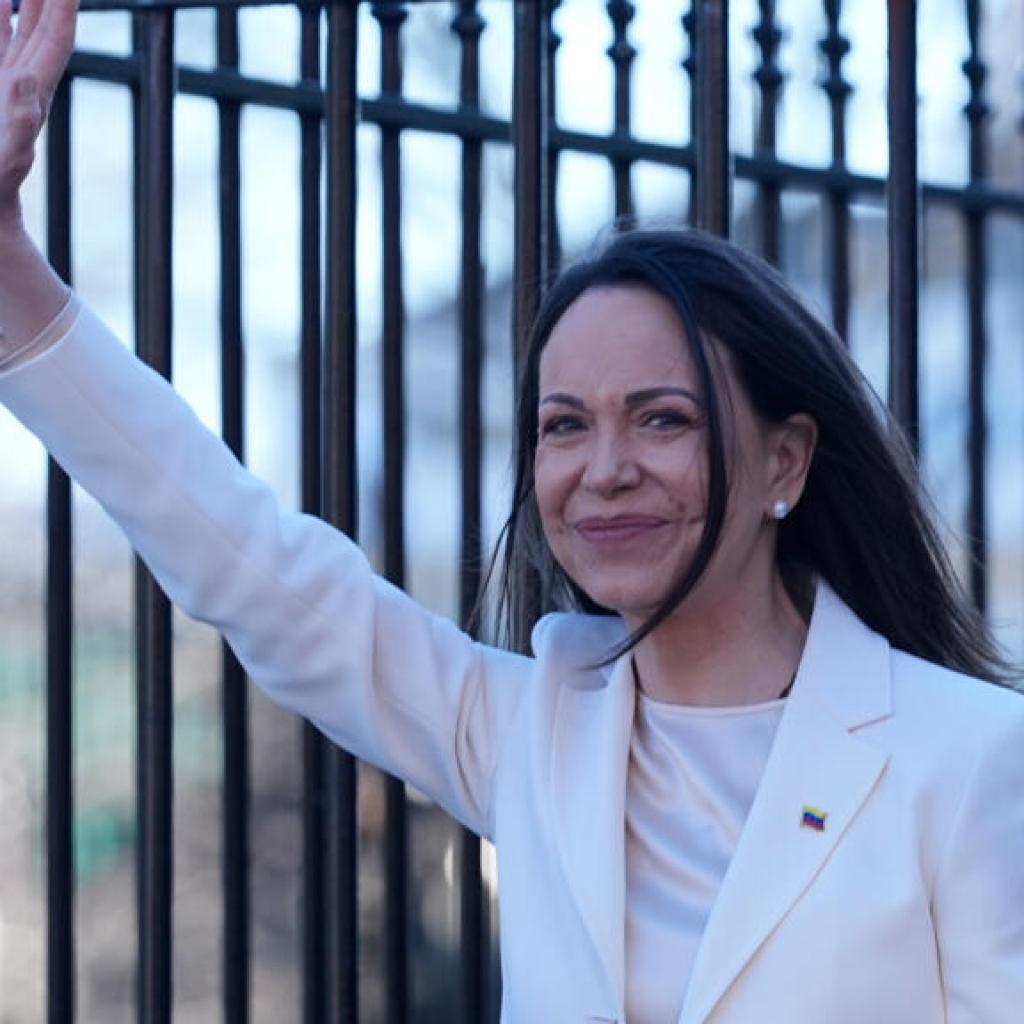 L’opposante vénézuélienne et prix Nobel de la paix Maria Corina Machado reçue à la Maison Blanche L’opposante vénézuélienne et prix Nobel de la paix Maria Corina Machado reçue à la Maison Blanche