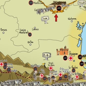 Une cartographie animée pour mieux comprendre la Retirada Une cartographie animée pour mieux comprendre la Retirada