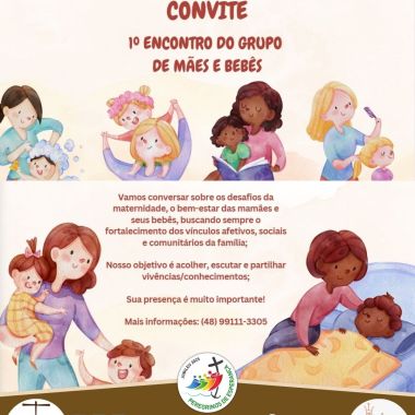 Grupo de Mães e Bebês retoma atividades na Paróquia Grupo de Mães e Bebês retoma atividades na Paróquia