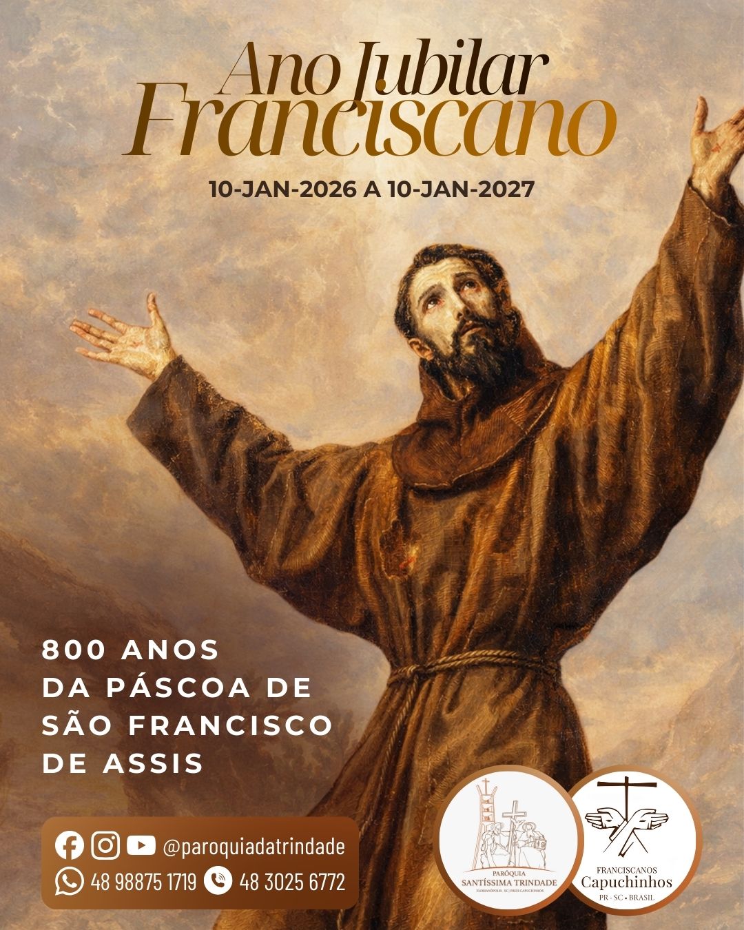 Ano Jubilar Franciscano concederá Indulgência Plenária Ano Jubilar Franciscano concederá Indulgência Plenária