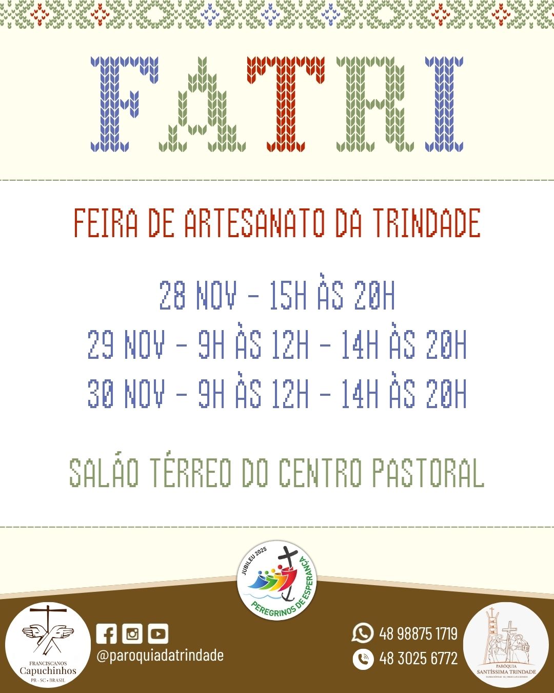 FATRI – Feira de Artesanato da Trindade acontece em novembro FATRI – Feira de Artesanato da Trindade acontece em novembro