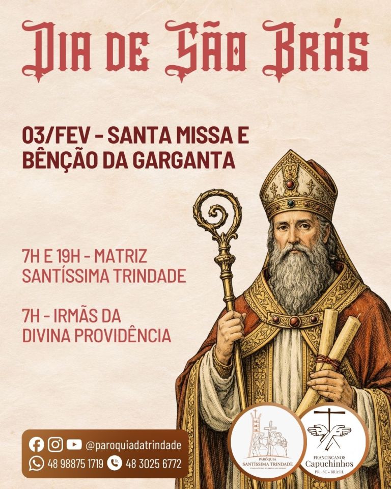 São Brás é celebrado na próxima terça-feira São Brás é celebrado na próxima terça-feira