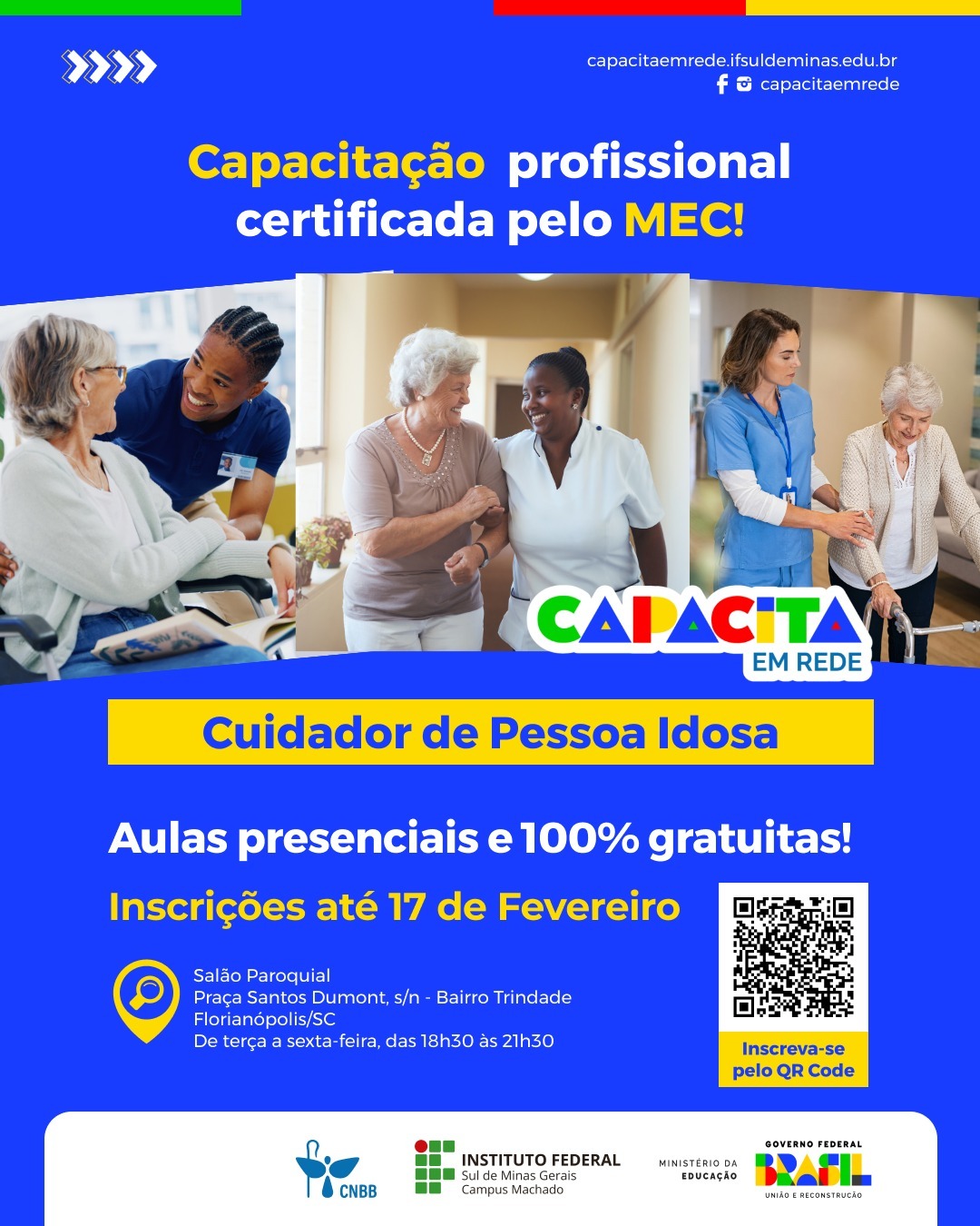 Curso de cuidador de idosos tem inscrições abertas Curso de cuidador de idosos tem inscrições abertas