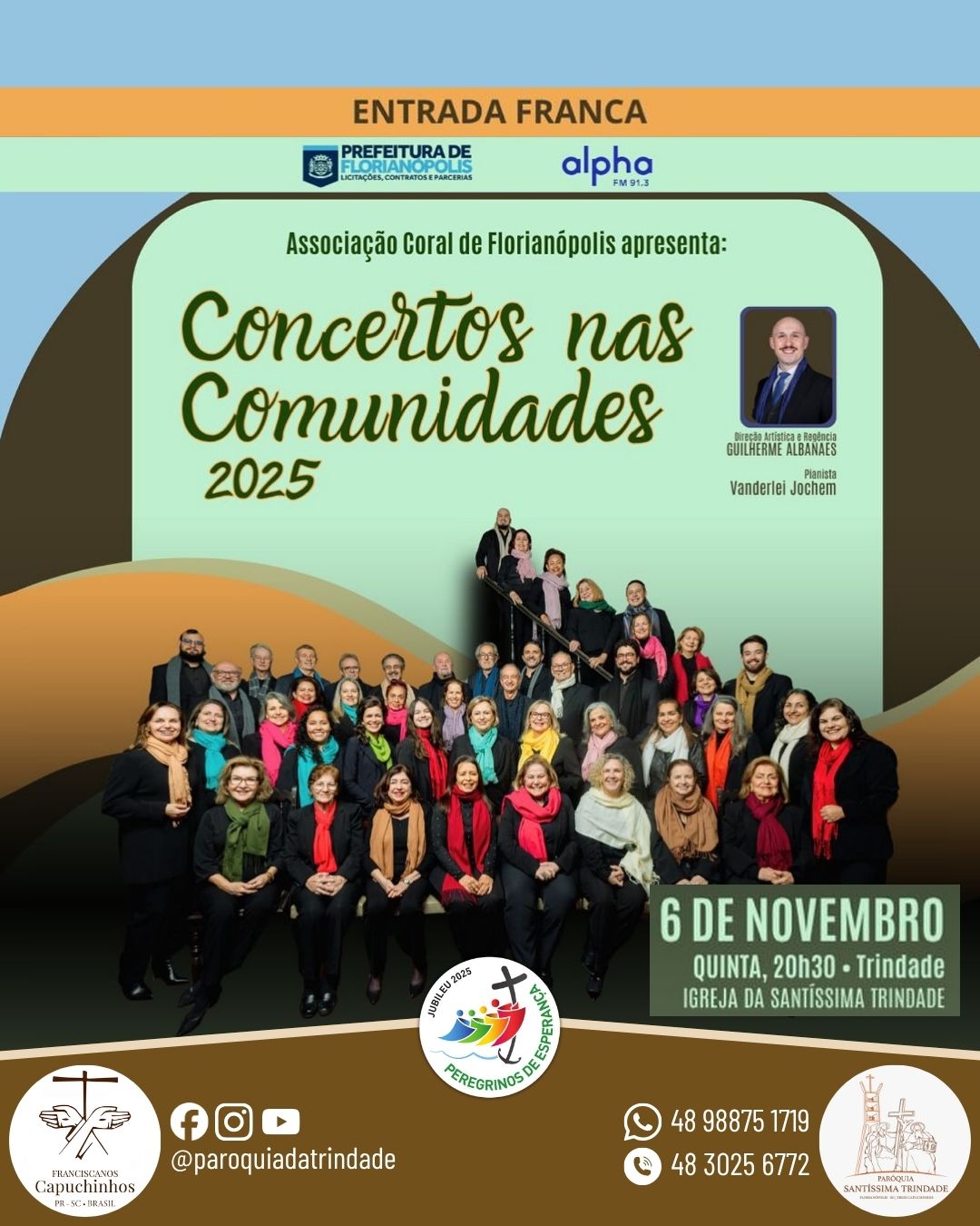 Associação Coral de Florianópolis se apresenta na Paróquia da Trindade Associação Coral de Florianópolis se apresenta na Paróquia da Trindade