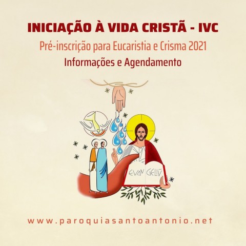 Catequese Paroquial abre período para pré-inscrições Catequese Paroquial abre período para pré-inscrições