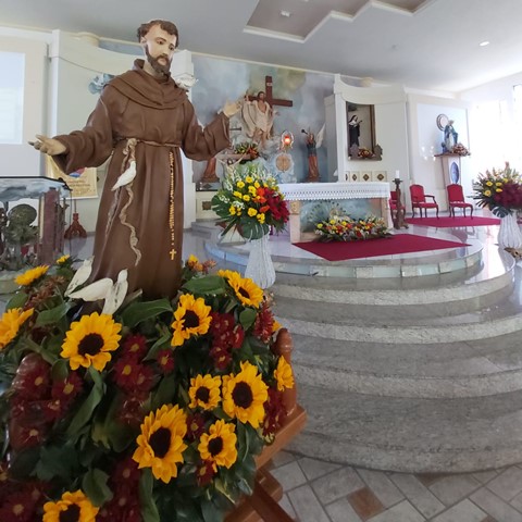 Missa Festiva de São Francisco do Assis acontece no Kobrasol Missa Festiva de São Francisco do Assis acontece no Kobrasol