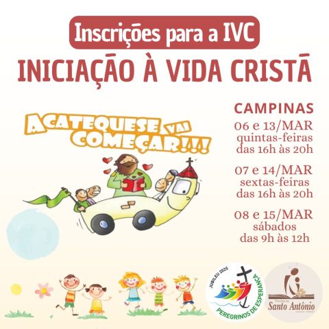 Inscrições da IVC iniciam em breve Inscrições da IVC iniciam em breve