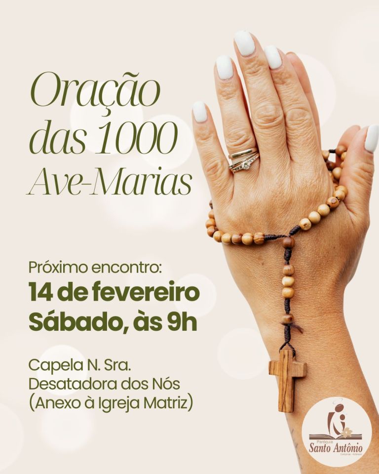 Oração da 1000 Ave-Marias retorna neste mês Oração da 1000 Ave-Marias retorna neste mês