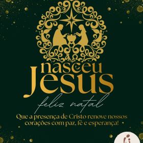 Jesus nasceu! Feliz Natal! Jesus nasceu! Feliz Natal!