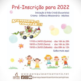 Informativo da Catequese Paroquial 2022 Informativo da Catequese Paroquial 2022