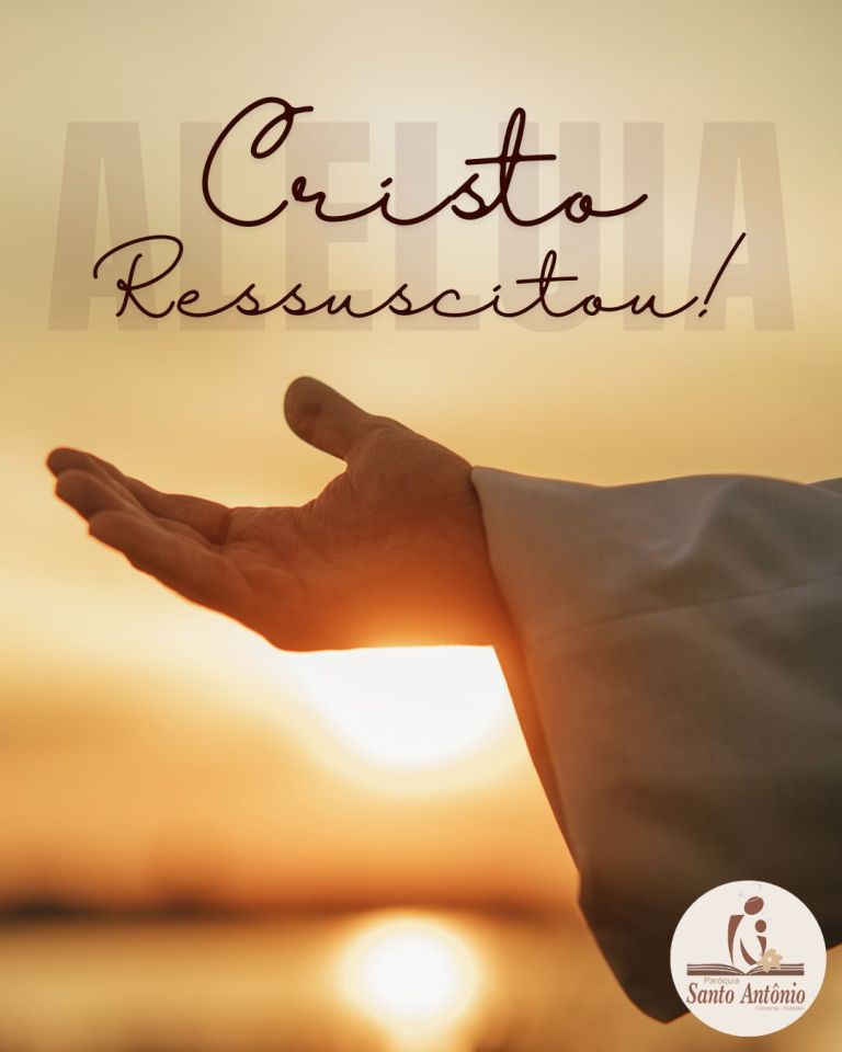 Este é o dia que o Senhor fez para nós! Feliz Páscoa! Este é o dia que o Senhor fez para nós! Feliz Páscoa!