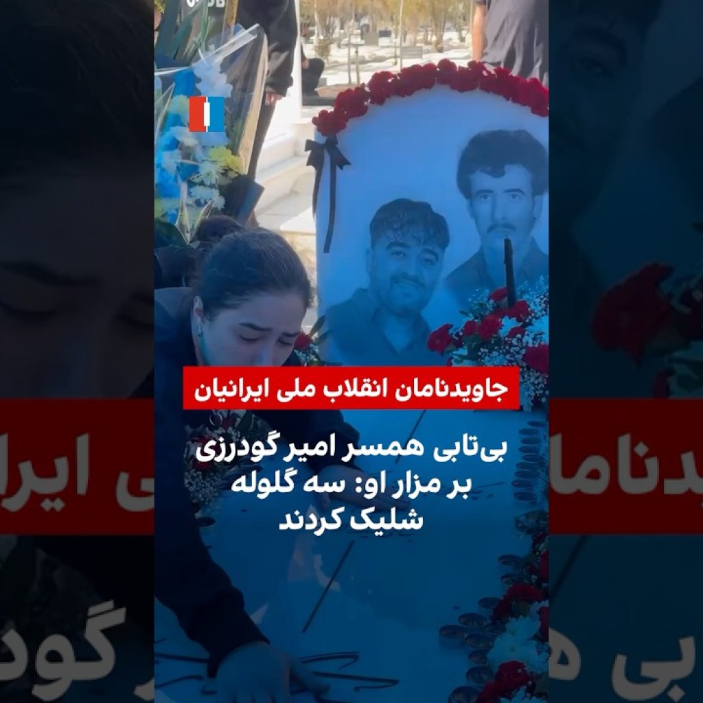 بیتابی همسر امیر گودرزی بر مزار او: سه گلوله شلیک کردند بیتابی همسر امیر گودرزی بر مزار او: سه گلوله شلیک کردند