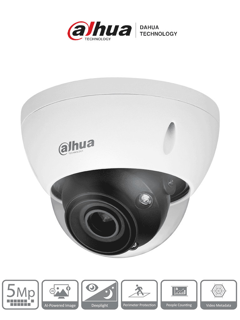 DAHUA IPC-HDBW5541E-ZE – Cámara IP Domo 5MP con WizMind y Lente Motori