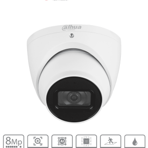 DAHUA DH-IPC-HDW3841EM-S-S2 – Cámara IP Domo de 8 MP con diseño Eyebal DAHUA DH-IPC-HDW3841EM-S-S2 – Cámara IP Domo de 8 MP con diseño Eyebal