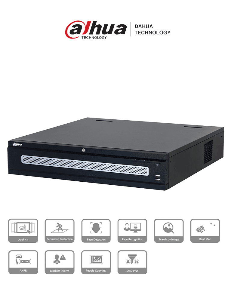 DAHUA DHI-NVR608RH-128-XI – NVR con tecnología Acupick y WizMind 128 c