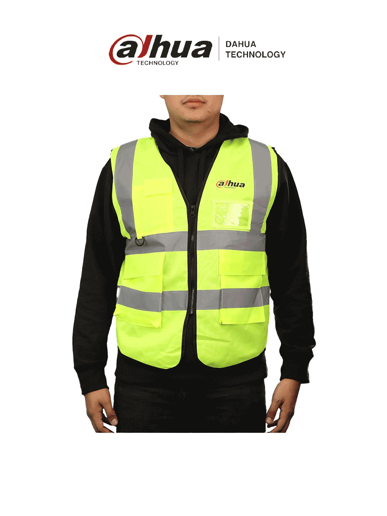 DAHUA MATPRO2414 – Chaleco Amarillo Material Fluorescente con Logotipo