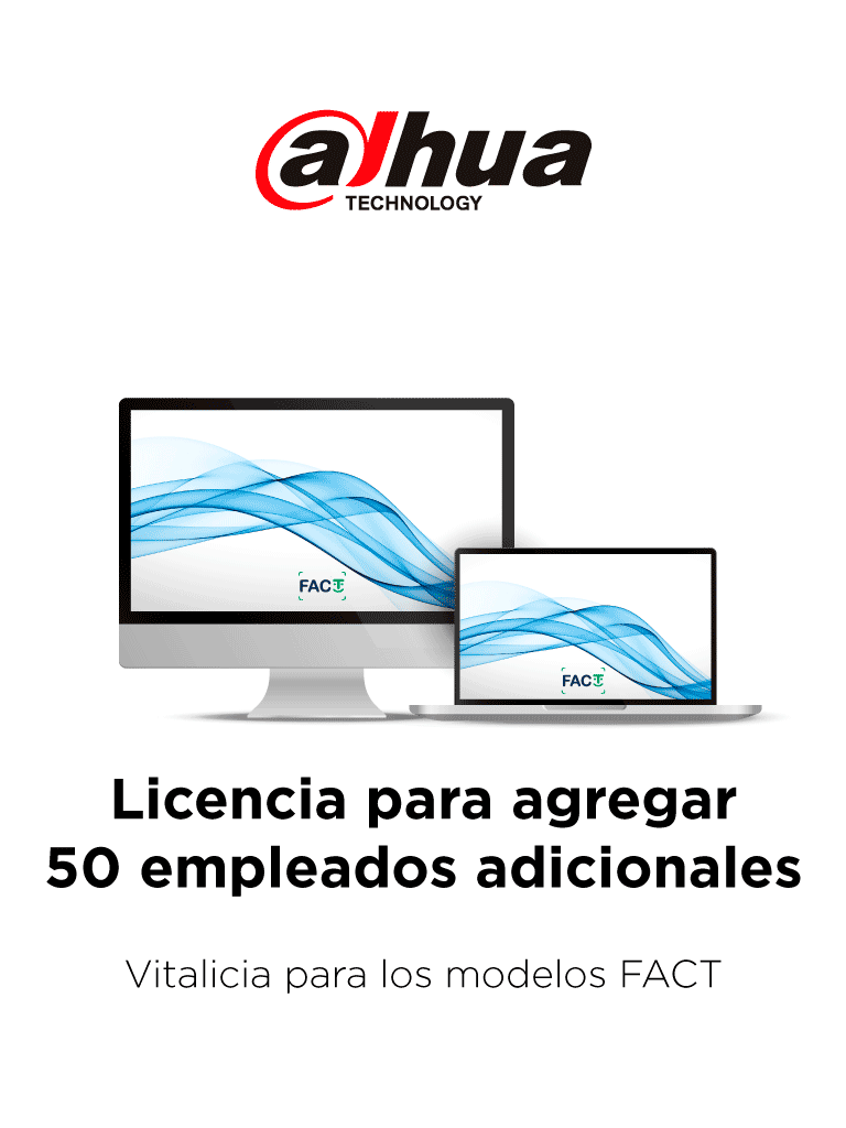 DAHUA TITANIUM – Licencia para agregar un bloque de 50 empleados adici DAHUA TITANIUM – Licencia para agregar un bloque de 50 empleados adici