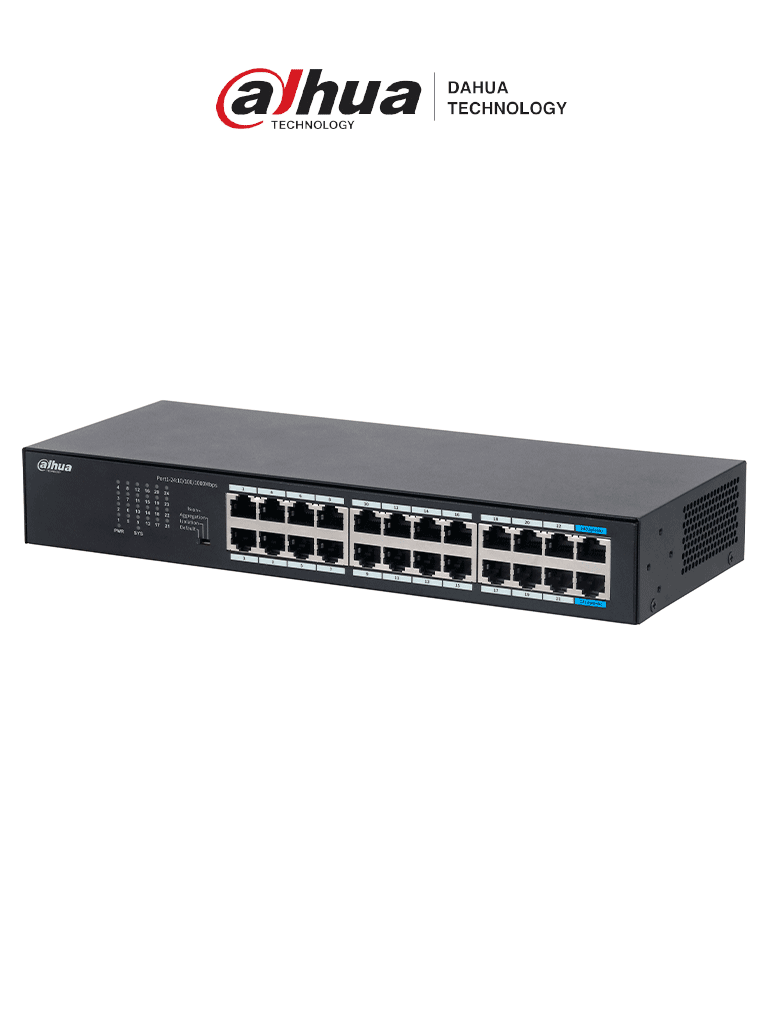 DAHUA DH-S3024-24GT – Switch Gigabit de 24 puertos no administrable, C