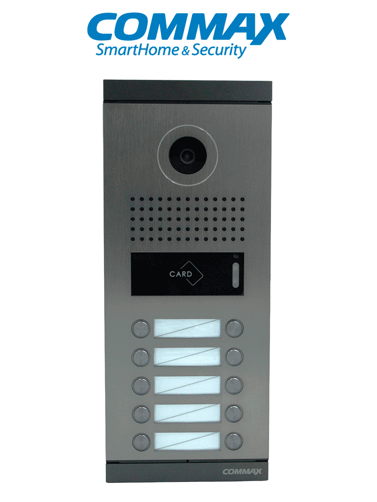 COMMAX DRC10MLRF1 – Frente de Calle para 10 Departamentos con Conexión