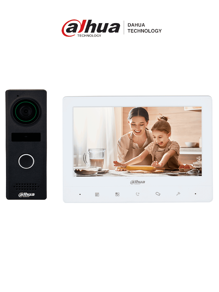DAHUA KTA02M – Kit de videoportero analógico con frente de calle metál
