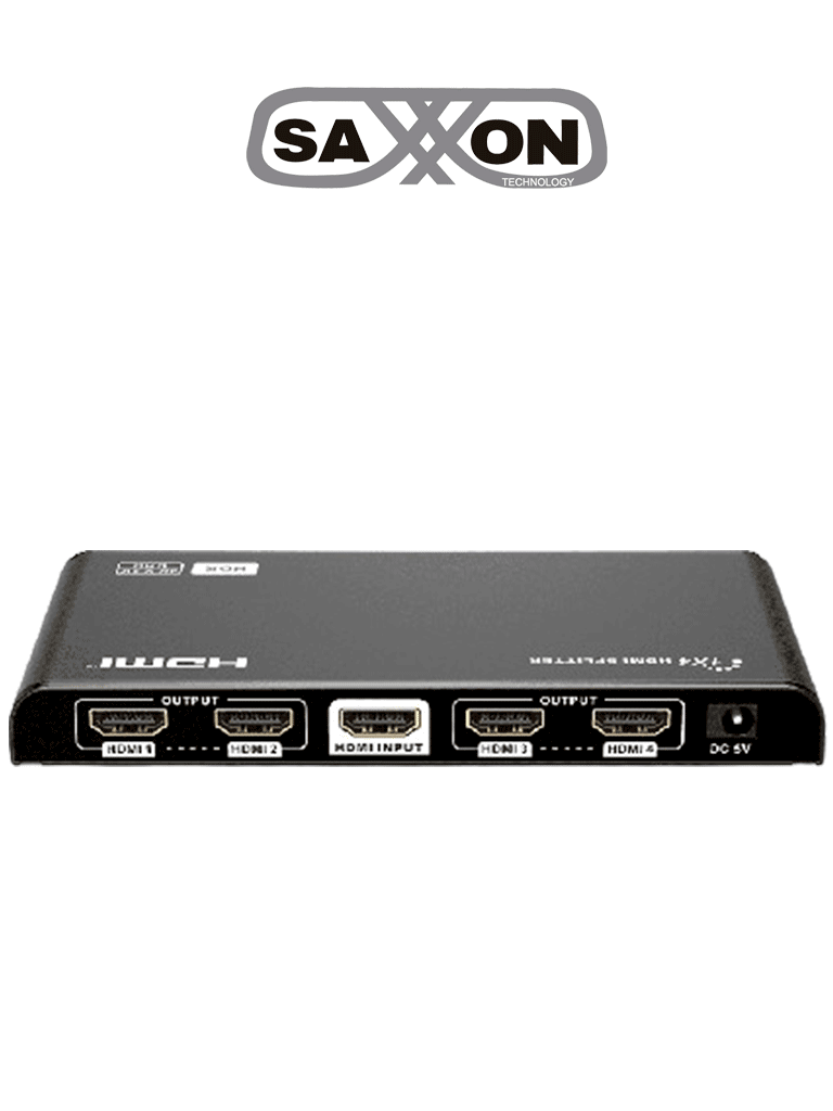 SAXXON LKV314HDR-V3.0 – Divisor HDMI 4K con 1 entrada y 4 salidas, res