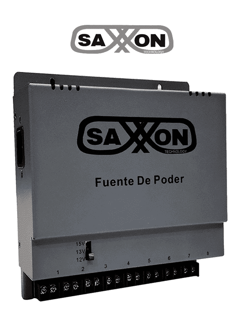 SAXXON ENERGIA PSU1208A – Fuente de poder Regulable Metálica Conexión