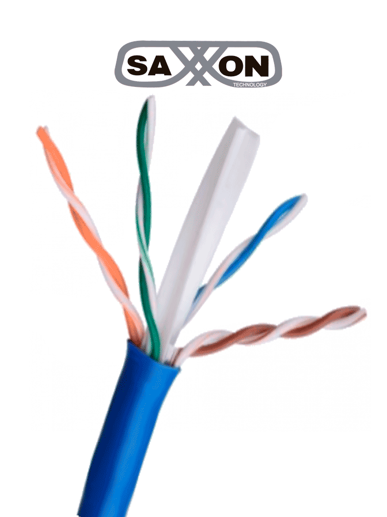 SAXXON OUTP6CCA305AZ3 – Cable UTP CCA Categoria 6 Color azul obscuro I SAXXON OUTP6CCA305AZ3 – Cable UTP CCA Categoria 6 Color azul obscuro I