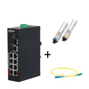DAHUA PFS3110-8ET-96PAQFIB – Paquete de Switch Poe 8 Puertos RJ45 y un DAHUA PFS3110-8ET-96PAQFIB – Paquete de Switch Poe 8 Puertos RJ45 y un
