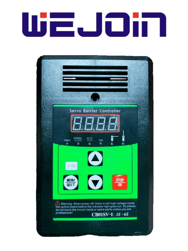 WEJOIN WJBCP05 – Panel de Control para Barrera Vehicular con Servo Mot