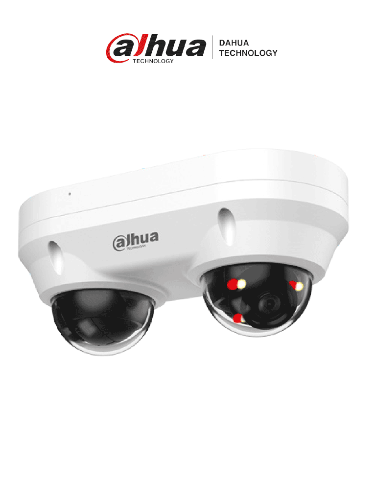 DAHUA DH-IPC-HDBW2449FP-AS-E2-IL – Cámara Domo Dual IP de 4MP, ilumina
