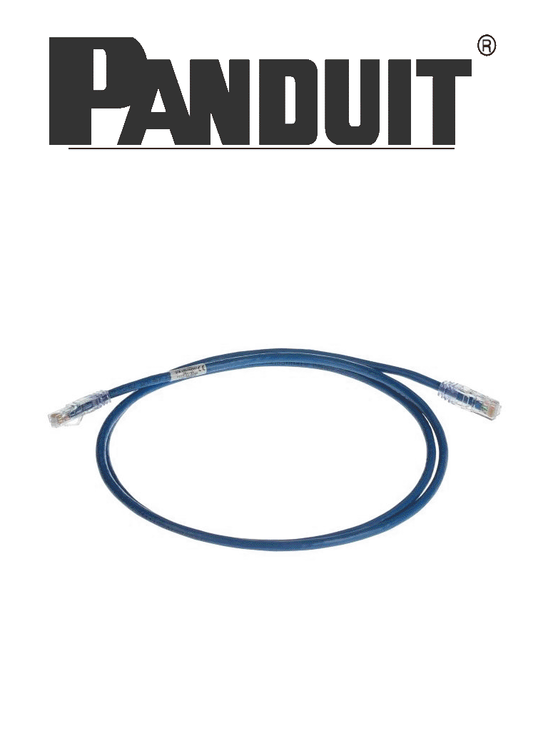PANDUIT UTPSP7BUY Patch cord de 100 cobre UTP Cat 6 24 AWG 7 pies (2.1