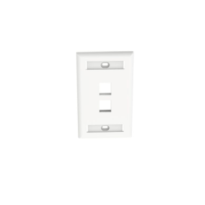 PANDUIT NK2FWHY – Faceplate de pared 2 puertos Color Blanco La placa f PANDUIT NK2FWHY – Faceplate de pared 2 puertos Color Blanco La placa f