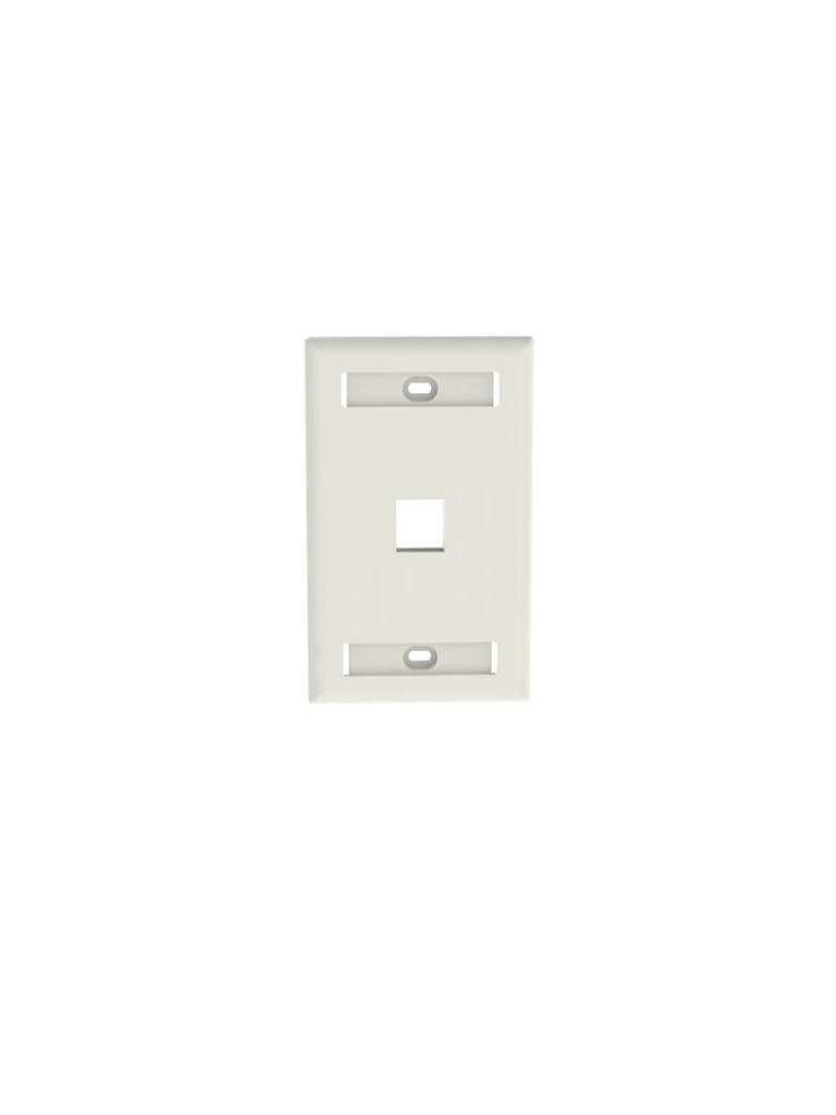PANDUIT NK1FWHY – Faceplate de pared 1 puerto Color Blanco La placa fr PANDUIT NK1FWHY – Faceplate de pared 1 puerto Color Blanco La placa fr