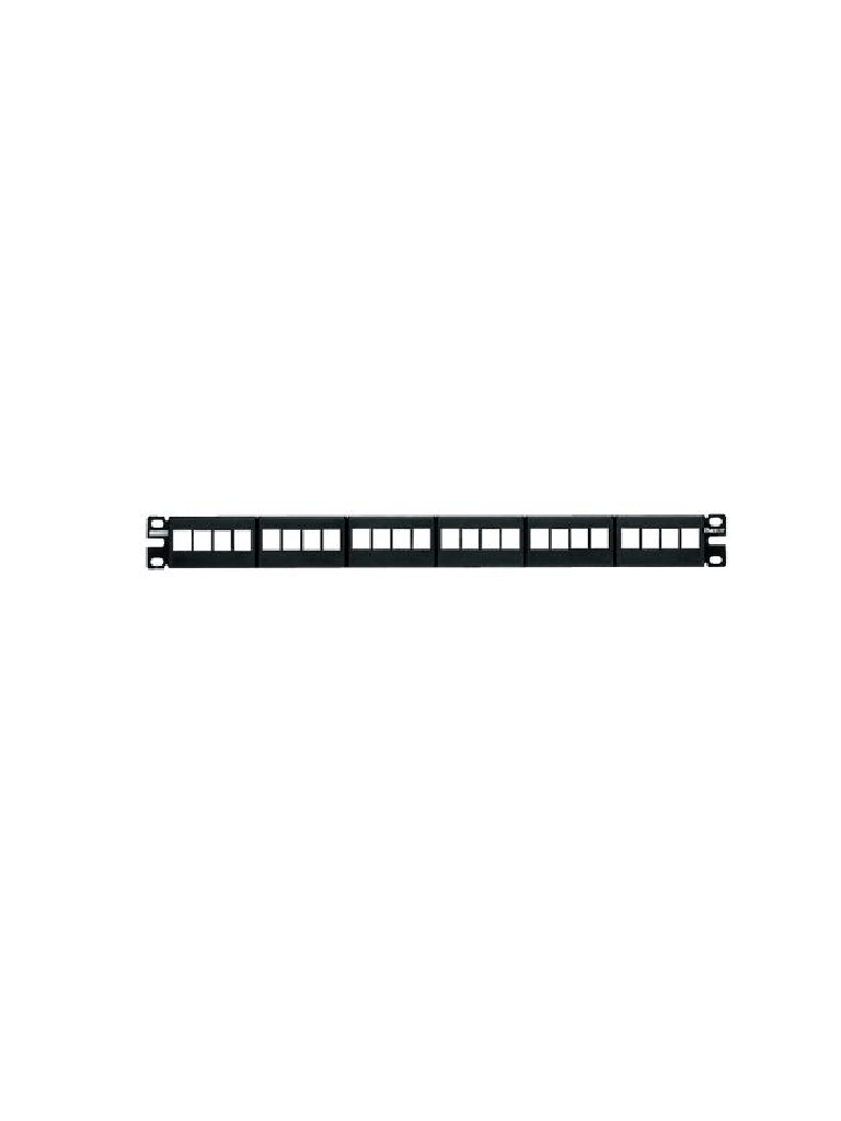 PANDUIT NKFP24Y – Panel de Parcheo NetKey™ Keystone, 24 puertos, 1 RU